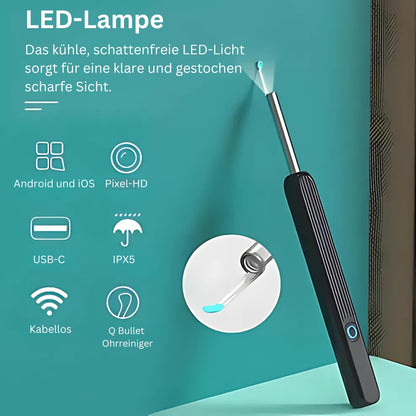 ClearView Pro | Visueller Ohrenreiniger mit HD-Kamera