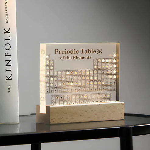 Periodic Table | Verlichte Periodieke Tabel met Echte Elementen