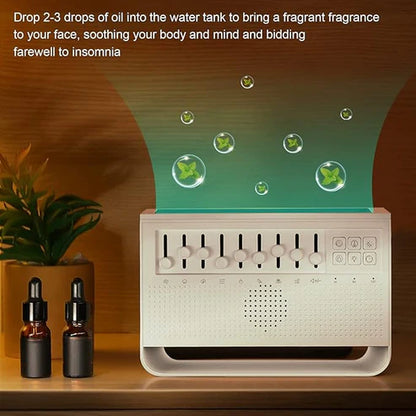 Aromatherapie Diffuser | Witte Ruis Vlam Olie Diffuser