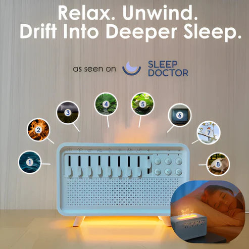 Aromatherapie Diffuser | Witte Ruis Vlam Olie Diffuser