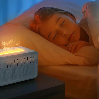 Aromatherapie Diffuser | Witte Ruis Vlam Olie Diffuser